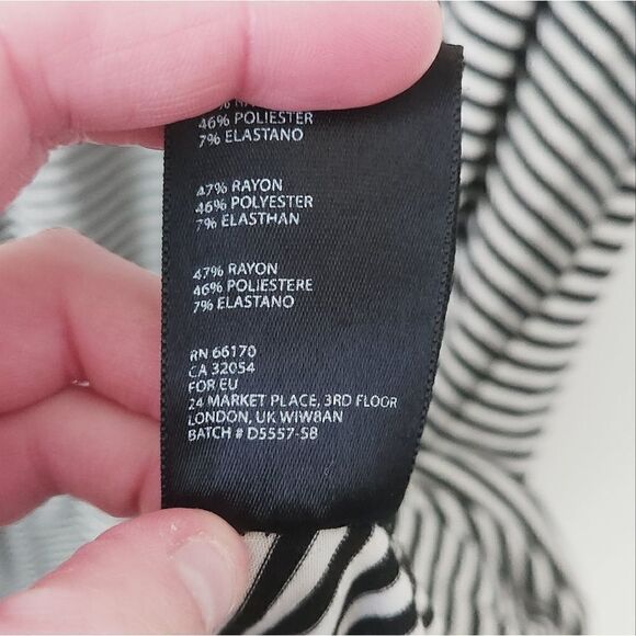 Urban Outfitters BDG Striped Swing Dress in Black & White Size Medium - Picture 4 of 5